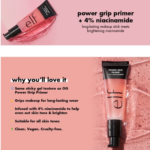 e.l.f. Power Grip Makeup Primer + 4% Niacinamide NEW - Picture 8 of 9